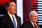 Newt Gingrich y Mitt Romney.