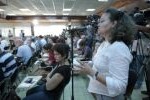 Conferencia de prensa de Bruno Rodriguez este 8 de marzo en La Habana.