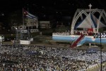 Vista aérea de la Santa Misa en Santiago de Cuba. Foto: Ismael Francisco/ Cubadebate.