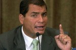 Rafael Correa, Presidente de Ecuador. 