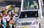 Alrededor de 600 mil personas saludaron al Sumo Pontífice durante su recorrido por la ciudad de León. 