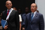 Michel Martelly y Felipe Calderón.