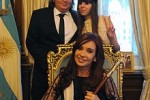 La presidenta Cristina Fernández de Kirchner, abanderada ferviente de la recuperación de las islas ubicadas en la plataforma marítima argentina. 