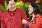 Chávez y su hija Maria Gabriela en foto de archivo.