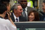 Raúl Castro a su llegada a China. 