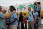 Llegada de la caravana de Pastores por la Paz a Cuba.