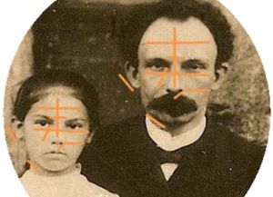 María Mantilla, la niña que el Apóstol bautizó en enero de 1881.
