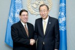 Ban Ki-moon destacó la importante contribución de Cuba a los esfuerzos de paz en Colombia y el cumplimiento de los Objetivos de Desarrollo del Milenio.