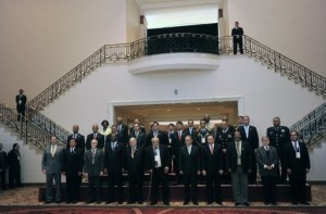 Participantes en la X Conferencia de Ministros de Defensa de las Américas.