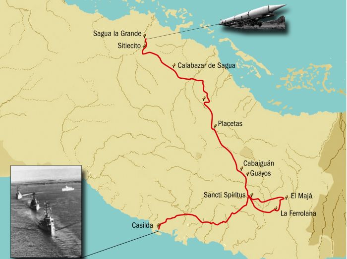 Ruta de los misiles. (Infografia: Eykel Águila)