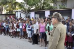 Raul Castro comparte con los pobladores de las provincias afectadas por Sandy (Foto: Cubadebate)