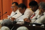 Adel Izquierdo, ministro de Economía y Planificación, durante su intervención en la Asambla. 