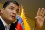 Rafael Correa, presidente ecuatoriano. 