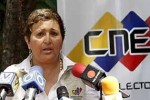 Tibisay Lucena, presidenta del Consejo Nacional Electoral.