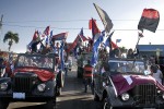 La simbólica Caravana de la Victoria a su llegada a La Habana este 8 de enero de 2013.