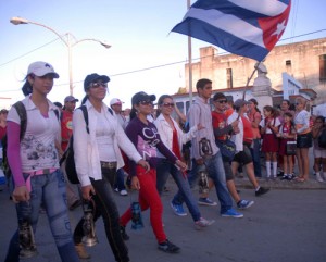 Al mediodía de este martes el recorrido de la Llama Martiana debe llegar a la ciudad de Sancti Spíritus.