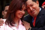 Cristina Fernández y Hugo Chávez, marzo de 2011.