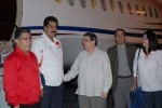 Maduro fue recibido por los cancilleres de Venezuela y Cuba, así como por la procuradora general venezolana, Cilia Flores.