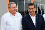 Raúl despidió en el Aeropuerto Internacional José Martí, al presidente peruano Ollanta Humala Tasso.