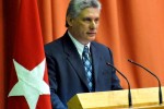 Miguel Díaz Canel durante la clausura de Pedagogía 2013.