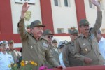 Ceremonia Militar en ocasión del aniversario 50 de la fundación de la escuela Interarmas de las FAR General Antonio Maceo.