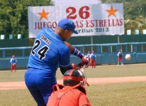 Yasmany Tomás impresionó con sus 14 jonrones en la clasificación para la final de la competencia de cuadrangulares. Foto Oscar Alfonoso, AIN.