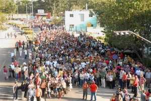 Un masivo tributo han brindado los espirituanos al presidente Hugo Chávez.