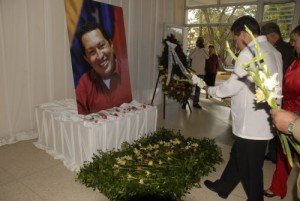 Trabajadores, estudiantes, jubilados, niños, personas de todas las edades y profesiones rindieron tributo a Chávez. (foto: Vicente Brito)