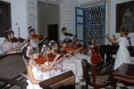 Niños de la Camerata de la Escuela de Música, en la reinauguración del Museo de Arte Colonial.