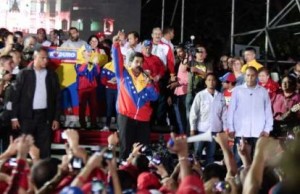 Los trabajadores efectuaron un mitin de respaldo a Venezuela y su joven revolución, ahora bajo el liderazgo de Nicolás Maduro. 