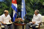 Raúl y Graziano da Silva dialogaron sobre el quehacer de la FAO y la voluntad del Gobierno cubano de profundizar la cooperación con esta Organización.