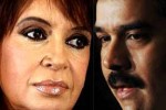 Cristina Fernández y Nicolás Maduro.