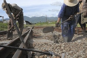 En esas labores participan fuerzas del Ejército Juvenil del Trabajo y del sistema de Ferrocarriles.