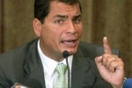 Rafael Correa, presidente de Ecuador.