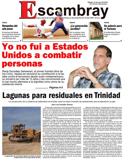 Escambray impreso 15 de junio de 2013