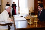 El Presidente Nicolás Maduro se reúne con el Papa Francisco en el Vaticano.