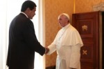 Durante el encuentro, Francisco hizo referencia a la presencia histórica de la Iglesia Católica en Venezuela.