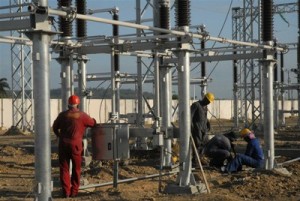 Una de las obras a concluir este año es la subestación de 220 kV que está siendo construida en la zona de Tuinucú, en el municipio espirituano de Taguasco.