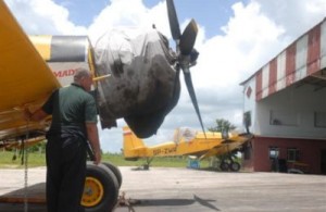 Las propias fuerzas de la entidad han tenido a su cargo el alistamiento de los aviones.