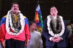 Correa y Maduro se reunieron este lunes en Caracas.