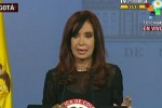 La presidenta argentina realiza una visita oficial a Colombia.