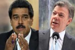 Nicolás Maduro y Juan Manuel Santos.