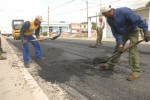 El tramo de la Carretera Central en Jatibonico fue una de las vías beneficiadas durante el primer semestre del año. 