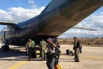 El avión con ayuda humanitaria para los refugiados sirios enviado por el ALBA hizo su última parada en Grecia antes de arribar este lunes al Líbano. (Foto: Telesur).