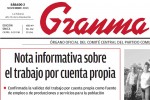 Granma publica este sábado una “Nota informativa sobre el trabajo por cuenta propia”.