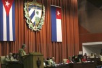 Raúl en la clausura de la Asamblea Nacional del Poder Popular.