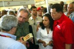 Fidel fundó Expocuba y recorrió numerosas veces sus instalaciones. En abril de 2005 lo hizo con el Presidente bolivariano Hugo Chávez.