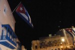 El acto tiene como escenario el histórico parque Céspedes, ubicado frente al Ayuntamiento de la ciudad de Santiago de Cuba.