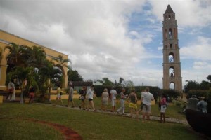 La torre Manaca Iznaga, principal atracción turística de la zona.