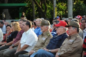 El Comandante del Ejército Rebelde Víctor Bordón Machado estuvo especialmente invitado a la conmemoración por el aniversario 55 de la creación del Frente de Las Villas.